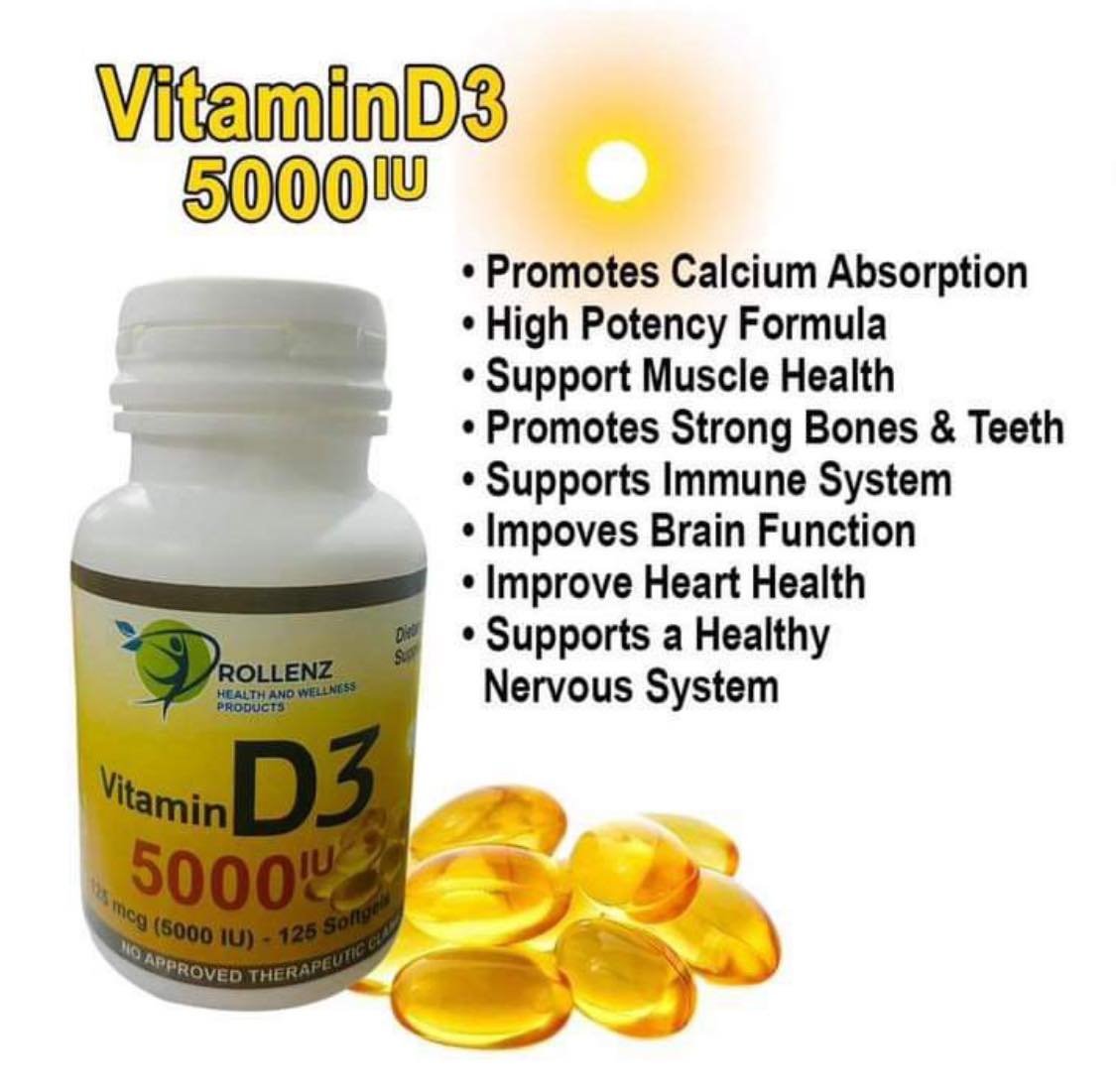 5000IU VITAMIN D3 (60s)